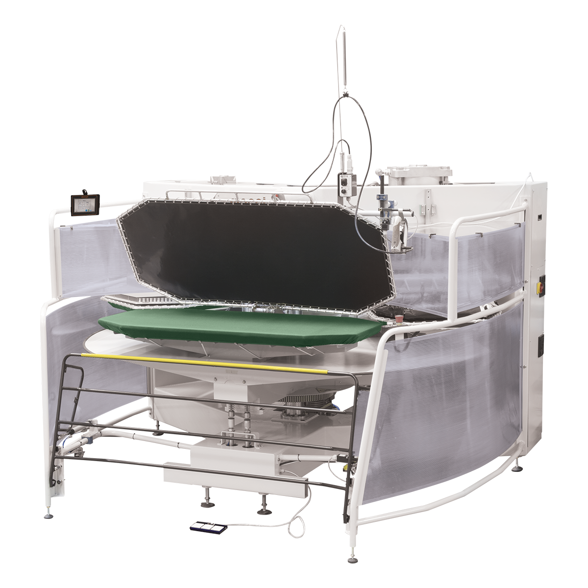 CARROUSEL DE THERMOSOUDAGE À PLAT AVEC TROIS STATIONS