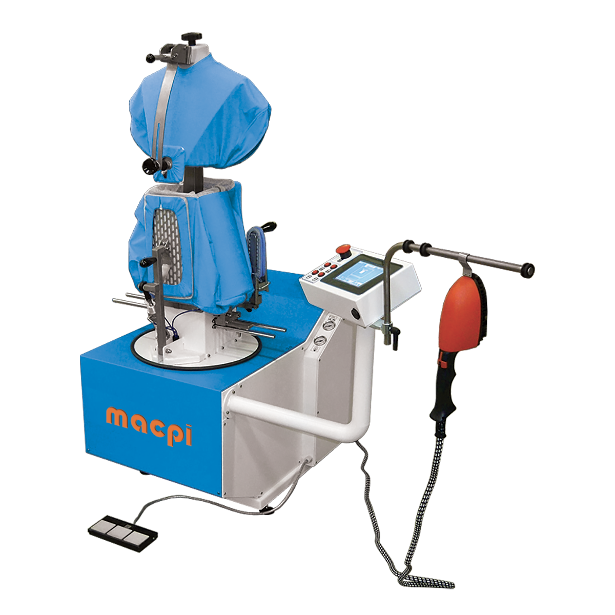 MANNEQUIN UNIVERSEL ÉLECTROPNEUMATIQUE POUR VESTES, MANTEAUX, BLOUSONS SOUFFLANT VAPORISANT TENSIONANT